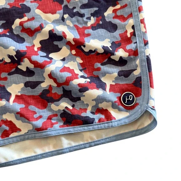 Johnnie-O Hidden Camo Swim Trunks XL Mesh Lined Red White Blue - Picture 3 of 10